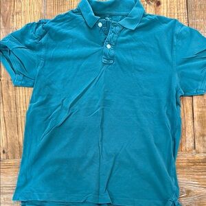 GAP Teal Polo Shirt Classic Short Sleeve